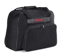 SINGER | Machine Carrying Case, Black, Spacious Case Fits Most Standard Sewing Machines and Sergers, Fully-Padded Interior, Durable Canvas Exterior, Easy Zip, Large Front Pocket, Easy Transport