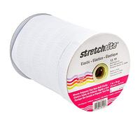 Singer Non-Roll Flat Elastic, White, Polyester, 1-Inch by 50-Yard