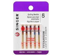 Singer Notions Titanium Universal Quilting Machine Needles, Assorted Sizes, 5-Pack, Acrylic, Multicolour, 10.41x6.93x1.01 cm