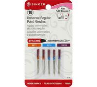 Singer Notions Universal Regular Point Machine Needles-Sizes 11/80 (4), 14/90 (4) and 16/100 (2), Other, Multicoloured, 4.03 x 8.9 x 14.62 cm