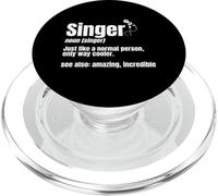 Singer Noun Artist Musician Vocalist Soloist Music Performer PopSockets PopGrip for MagSafe