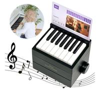 Singer Olivia Rodrigo Piano Calendar 2025 Desk Calendar, Mini Piano Calendar,Playable Piano Table Calendar 2025 With 52 Weeks of Music Sheets, Great Gift for Family and Friends (Black)