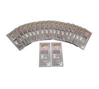 Singer, Pfaff, RICCAR, NECCHI, Brother Compatible Sewing Needles - Organ-HAX1 Replacement, Clear Plastic Box (100PCS, 8/60)