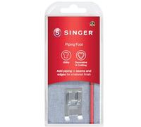 SINGER® Piping Presser Foot, Compatible with SINGER Sewing Machines | Adjustable needlePfor precise seam stitching, ideal for custom or packaged cord projects, fits with household machine