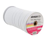 Singer polyester and rubber Non-Roll Flat Elastic 3/4-inch, White