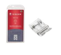 Singer Presser Foot, White | Ideal fo heavy knits, leather, vinyl material, front rear rollers, even fabric feeding, fit s with low-shank household models