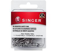 Singer Safety Pin Asst, Steel, Size 1-3 50/Pkg, 50 Count