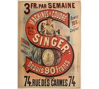 Singer Sewing Machine Vintage Poster Photo Wall Art Picture Poster A4