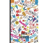 Singer Songwriter: A Fun Rock Band Song Writing And Music Practice Writing Journal, A 6x9" Blank Lined Wide Ruled Notepad With 120 Practice Pages For Singers