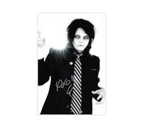 Singer Songwriter And Band Frontman GERARD WAY Signed Canvas Poster Bedroom Decor Landscape Office Room Decor Gift 08x12inch(20x30cm)