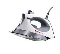 SINGER SteamCraft Steam Iron (1700W) | Steamer with Stainless Steel Plate, OnPoint Precision Tip for Hard-to-Reach Areas, Vertical Steam, Auto Shutoff & 300ml Tank Capacity - White