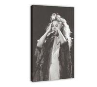 Singer Stevie Poster Nicks Posters 11 Canvas Poster Wall Art Decor Print Picture Paintings for Living Room Bedroom Decoration Frame-style 16x24inch(40x60cm)
