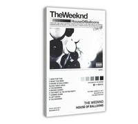 Singer The Weeknd House of Balloons Album Cover Canvas Poster Bedroom Decor Sports Landscape Office Room Decor Gift Frame-style 08x12inch(20x30cm)