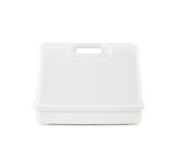 SINGER | Universal Hard Carrying Case, White, Impact Resistant Plastic, Fits Most Free-Arm Portable Sewing Machines - Sewing Made Easy