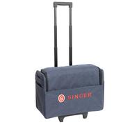 SINGER Universal Sewing Machine Carrying Case with Wheels 20.5"""" | Durable Padded Roller Bag with Retractable Handle & Wheels | Perfect for Travel