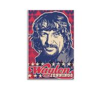 Singer Waylon Jennings Art Poster1 Poster Decorative Painting Canvas Wall Posters And Art Picture Print Modern Family Bedroom Decor Posters 24x36inch(60x90cm)