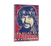 Singer Waylon Jennings Art Poster1 Poster Decorative Painting Canvas Wall Posters And Art Picture Print Modern Family Bedroom Decor Posters 08x12inch(20x30cm)