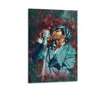 Singers Poster James Brown Canvas Wall Art Decor Living Room Modern Family Bedroom 12x18inch(30x45cm) Frame-style