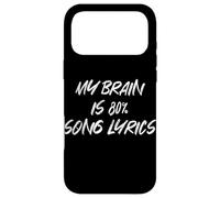 Singers Song Writes My Brain Is 80% Song Lyrics Music Themed Case for iPhone 17 Pro Max