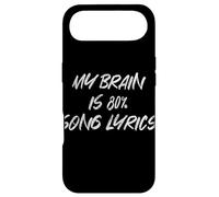 Singers Song Writes My Brain Is 80% Song Lyrics Music Themed Case for iPhone Air