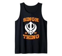 Singh is My Thing Sikh Punjabi Khalsa Design Tank Top