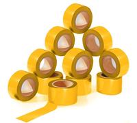 SINGHAL 12 Pack Yellow Flagging Tape, 1" x 1800 ft Length - Highly Visible Survey Tape for Marking & Barricading | Non-Adhesive Trail & Tree Marking Tape