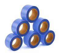 SINGHAL 5 Pack Marker Tape - Blue, 1" x 150ft (Total 750ft) | High Visibility Non-Adhesive Flagging Tape for Surveying, Trail, Tree & Hazard Marking, Landscaping & Barricading
