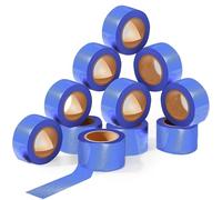 SINGHAL Blue Flagging Tape 12 Rolls, 1" x 300 ft (Total 3,600 ft) | High-Visibility Marking Tape | Non-Adhesive & UV-Resistant | Surveying, Tree & Trail Marking, Construction Safety