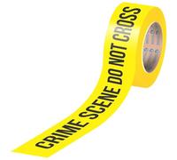 SINGHAL Crime Scene Do Not Cross Caution Tape - 3 Inch x 1000 Feet - High Visibility Bright Yellow Tape with Bold Black Print - Waterproof Hazard Tape for Safety and Halloween Decor