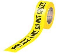 SINGHAL “Police Line Do Not Enter” Caution Tape, High-Visibility Yellow Waterproof Safety & Barrier Tape with Bold Black Print for Crowd Control, Construction, and Halloween Decor (305 m / 1000 ft)
