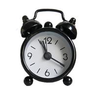 SingHao Mini Size Alarm Clock,A/larm C/locks Bedside Battery Powered,Al/arm Cl/ocks for Heavy Sleeper,Bed Side Clo/ck for Bedroom,Mechanical Ala/rm Cloc/k,Retro Alar/m Clock,Loud Alarm Clock(Black)