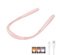 SingHong LED Neck Book Light Reading Lamp USB Rechargeable, Lighter Weight,Hands Free, Each 3 Colors with 3 Brightness, 80-hr Lasting Rechargeable Lamp,Perfect for Reading in Bed(Sakura Pink)