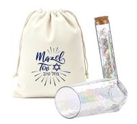 Singhoow 3 Pcs Jewish Wedding Breaking Glass with Drawstring Bag,White