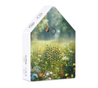 Singing Bird Box - White Noise Music, Timer Function Device, Motion Sensor Bird, Relaxing Sound Machine, Portable Audio Gadget | Chirping for Home Garden Bedroom Bathroom Yoga Spa Meditation Travel