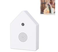 Singing Bird Box, White Noise Nature Sound Box with Motion Sensor Portable Birds Chirping with Timer, Sound Therapy for Bathroom, Spa, Guest, Home, Baby, Adult, Travel Relaxing (White)