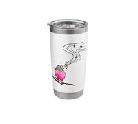 Singing Bird Classical Music Notes Musician Robin Bird Lover Stainless Steel Insulated Tumbler