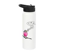 Singing Bird Classical Music Notes Musician Robin Bird Lover Stainless Steel Insulated Water Bottle