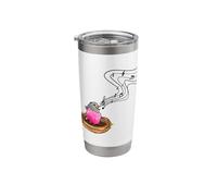Singing Bird in Bird nest Music Notes Robin Bird Watching Stainless Steel Insulated Tumbler