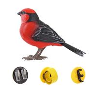 Singing Bird Toy - 6.1 Inch Bird Cat Toy, Realistic Bird Toys, Interactive PC Simulated Tweeting Bird with Music | Comfortable Electric Desk for