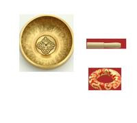 Singing Bowl 3.15 Inch (8 CM) Singing Bowl Set Antique Design With Dual Surface Mallet And Yoga Physiotherapy(Color 3)