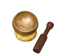 Singing Bowl 3Pcs 3.2 Inch Singing Bowl Zen Meditation Yoga Wooden Stick Cushion