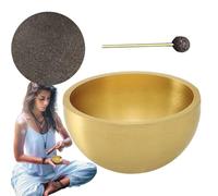 Singing Bowl - Authentic Meditation Bowl Set, Hand-Hammered Buddhist | Singing Bowl with and Silk Cushion, Ideal for Sound and Spiritual Healing, 5 Inch Lightweight