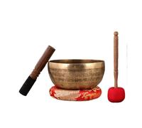 Singing Bowl Brass Bowl Handmade Yoga Meditation Mindfulness Singing Bowls Music Therapy Musical Instruments(12-13cm)
