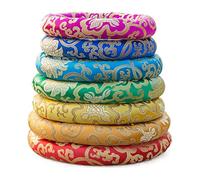 Singing Bowl Brocade Ring Cushion, Pillow For Buddhist Sound Bowl Nepal 7 Sizes Optional, Perfect Match Of Singing Bowl, O-ring Silk Brocade (Size : KIT 8-14 INCH)