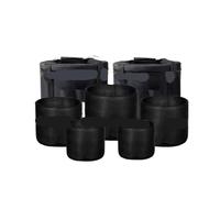 Singing Bowl Carry Bag Carry Case for Singing Bowl for Easy Travelling Bags for Set 6'' to 12'' Lightweight Travel Bag for Bowls(Black bags)