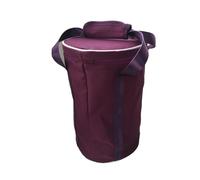 Singing Bowl Carry Bag Purple Color Padded Cloth Handbag for Holding Crystal Singing Bowl Size 6.5 Inch, High Bag with Movable Lining