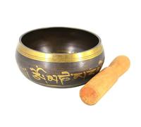 Singing Bowl Chime Singing Bowl Striker Handmade Buddha Yoga Meditation Sound Healing Copper(9.5cm)