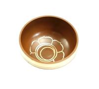 Singing Bowl Colored Buddhist Bowl Audio Healing Soul Relaxation Yoga Meditation Dharma Utensils 7 Chakra Copper Ornaments(Orange)