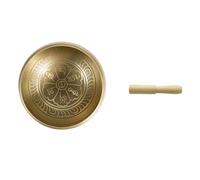 Singing Bowl Handmade Singing Bowl Brass Meditation Sound For Yoga Chakra Healing Relaxation With Percussive Stick(Set A)