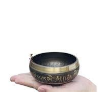 Singing Bowl Handmade Singing Bowl, Suitable For Yoga, Meditation, Music Therapy, Helps Relieve Stress(8Cm-Peach wood stic)